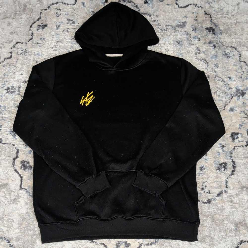 Stray Kids I AM WHO Hoodie Black Graphic Pullover Sweatshirt XL